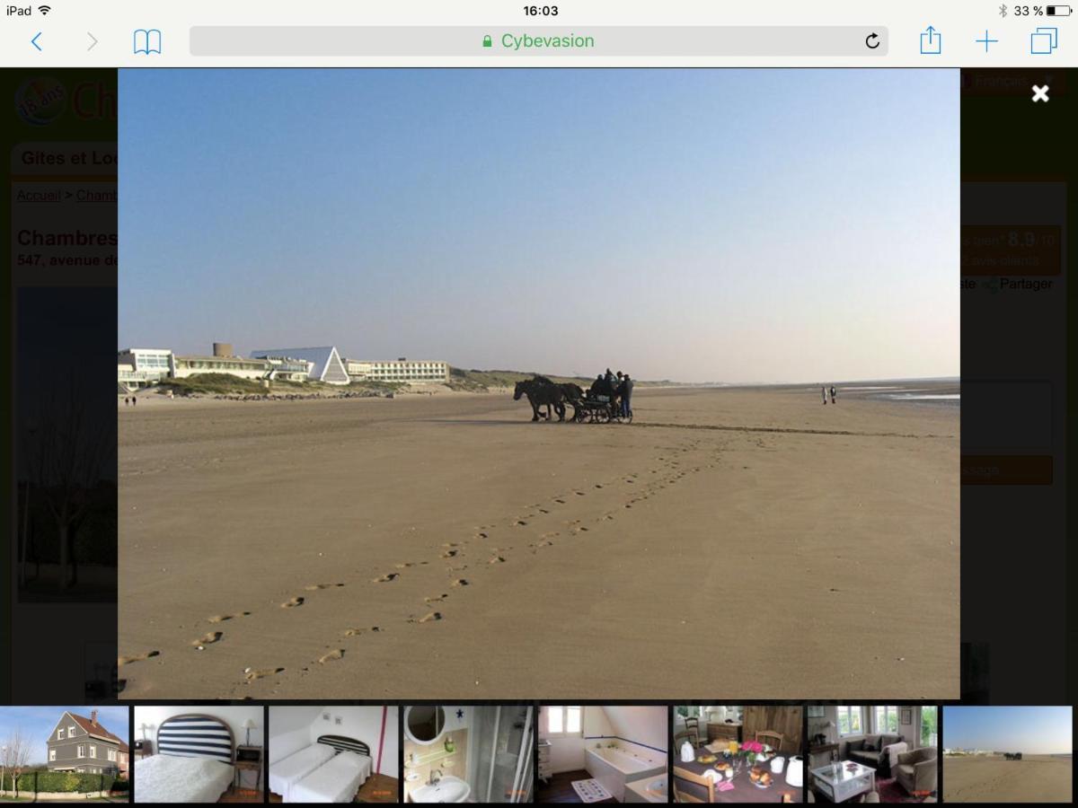 Le Cadran Bed and Breakfast Stella-Plage Exteriör bild
